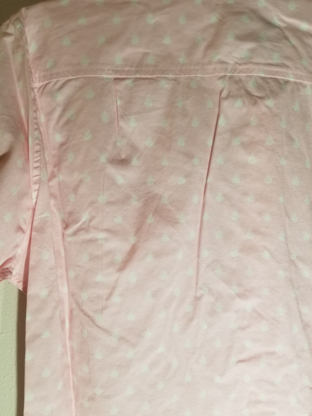 Goodfellow & Co Men’s Print Pink Geo Short Sleeve Button-Down Shirt Size L Slim