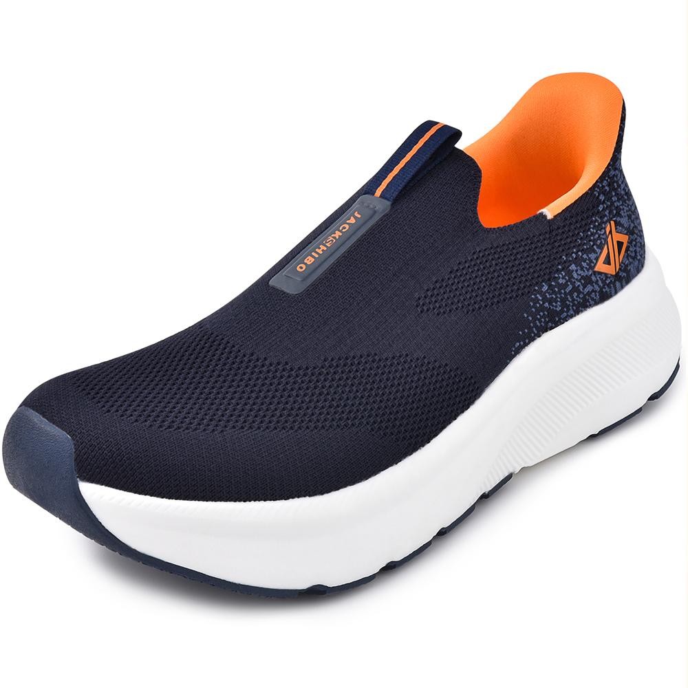 Men’s Slip in Shoes Wide Toe Box Arch Support Orthopedic Sport Walking Sneakers