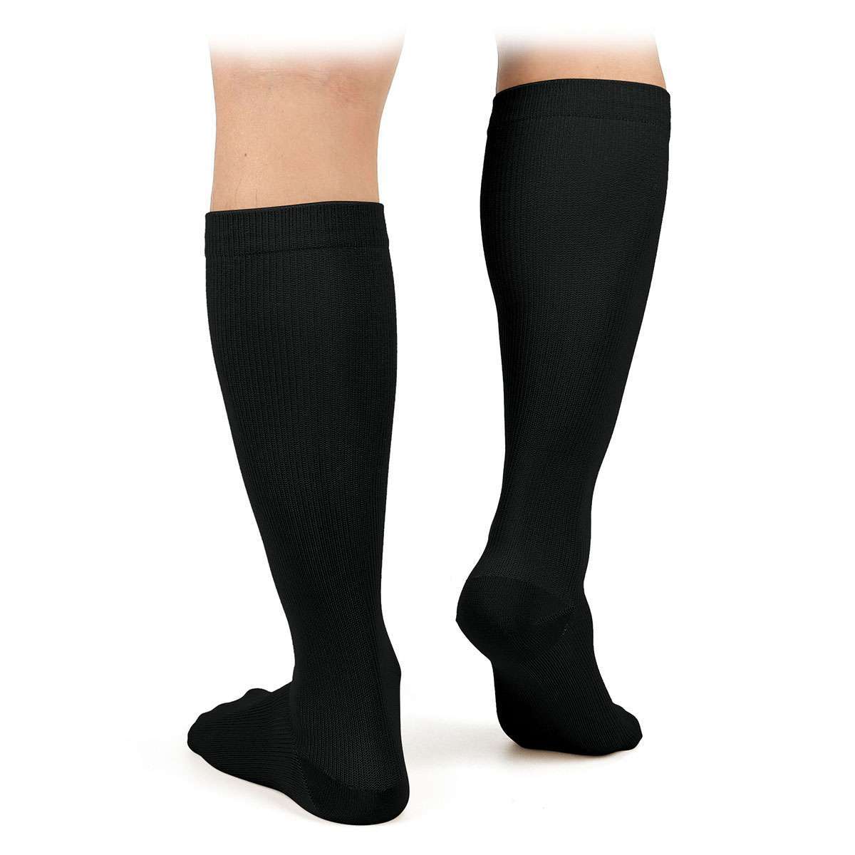 S M L XL 2XL 3XL 4XL Wide Calf Plus Size Compression Socks Women Men 20-30mmHg