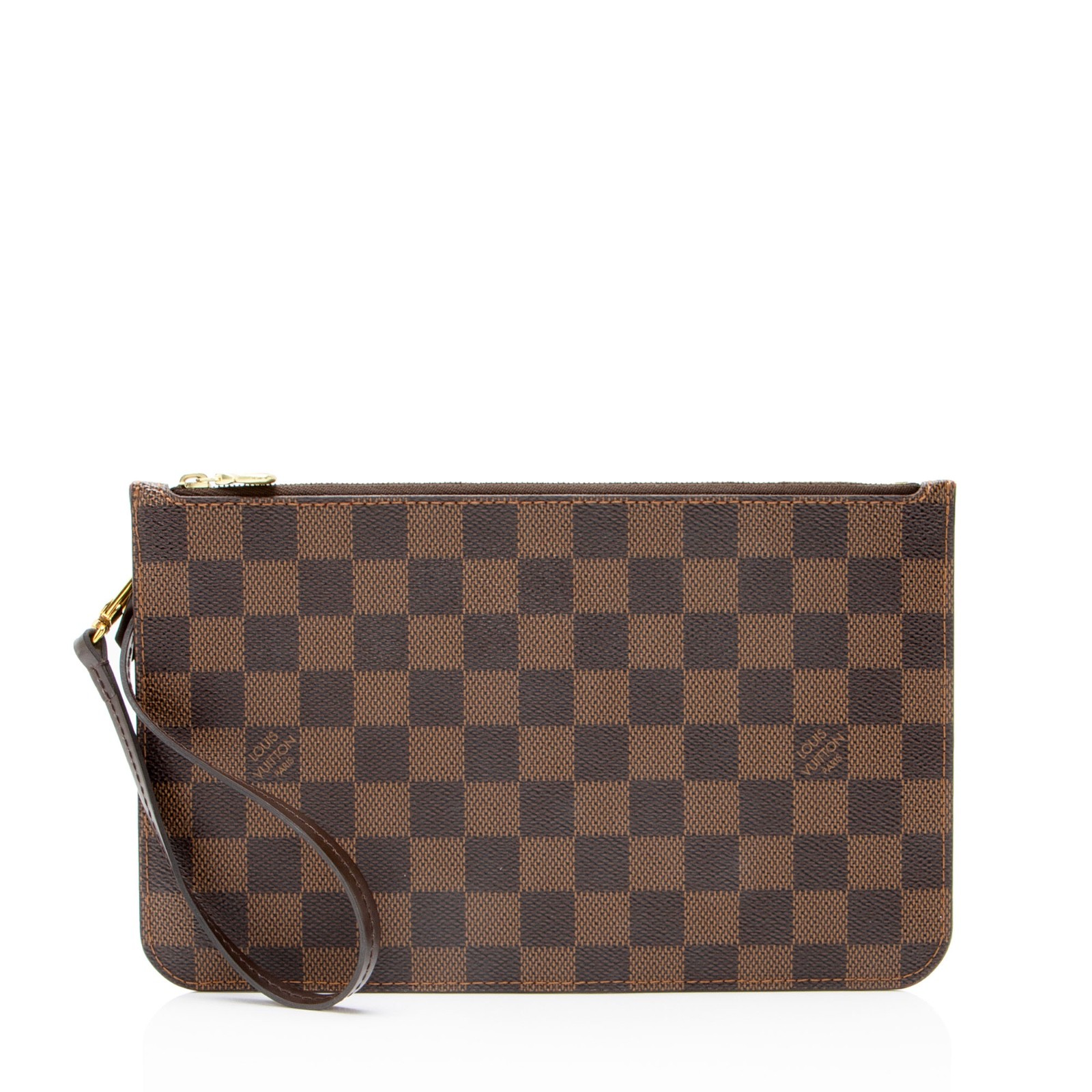 Louis Vuitton Damier Ebene Neverfull GM Pochette Wristlet Pouch- Mint Condition