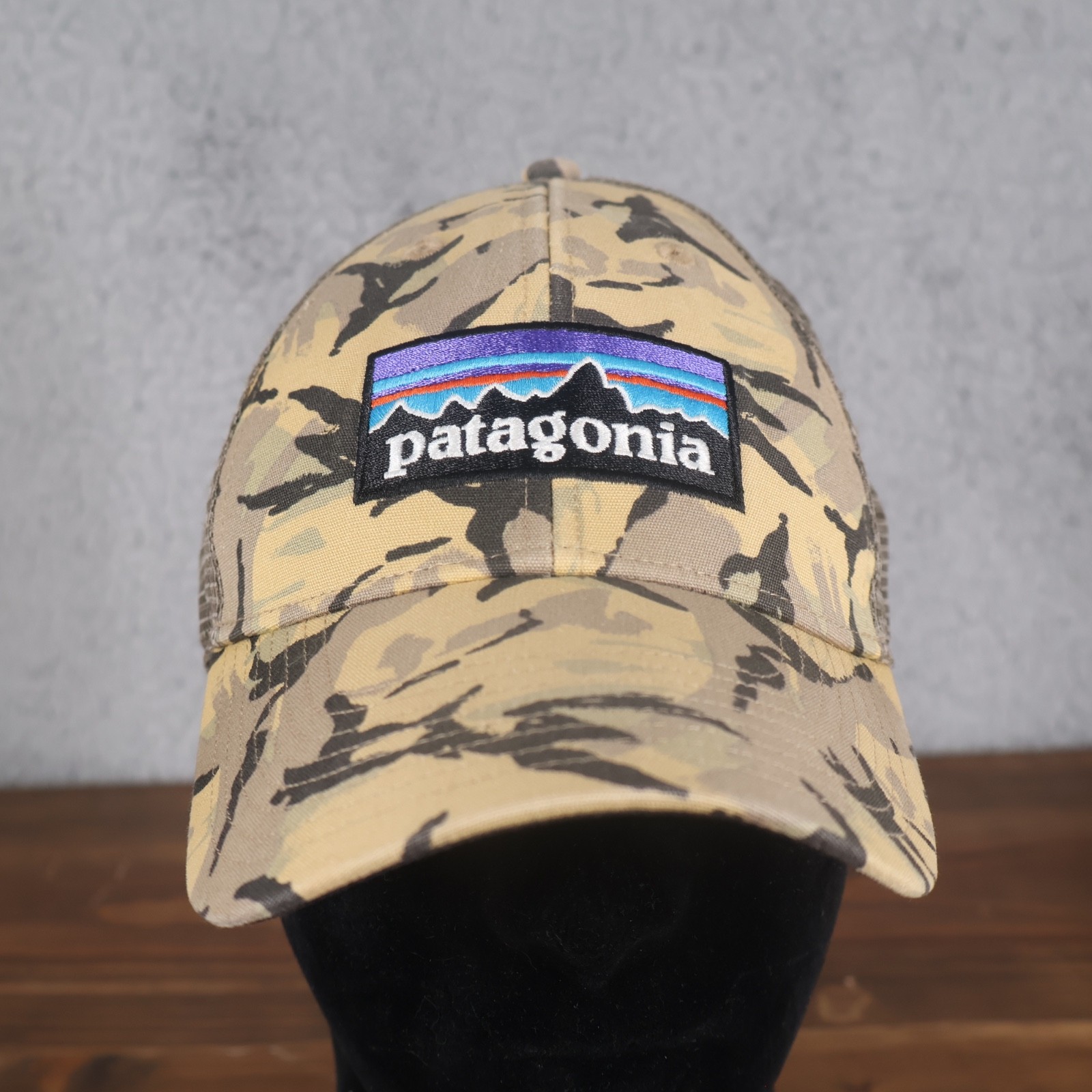 Patagonia Hat Adult P-6 Logo Lo Pro Camo Adjustable Trucker Baseball 38016