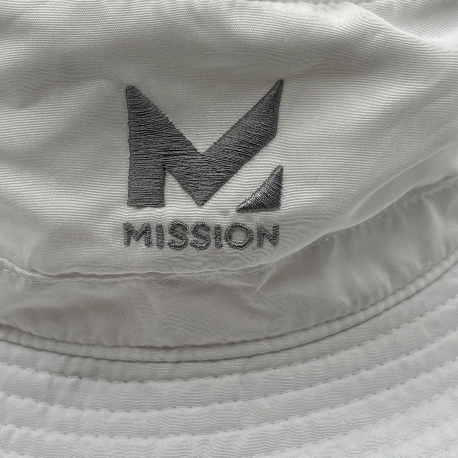 Mission Cooling Wide Brim Hat W/Side Snaps One Size UPF 50+ White One Size NEW