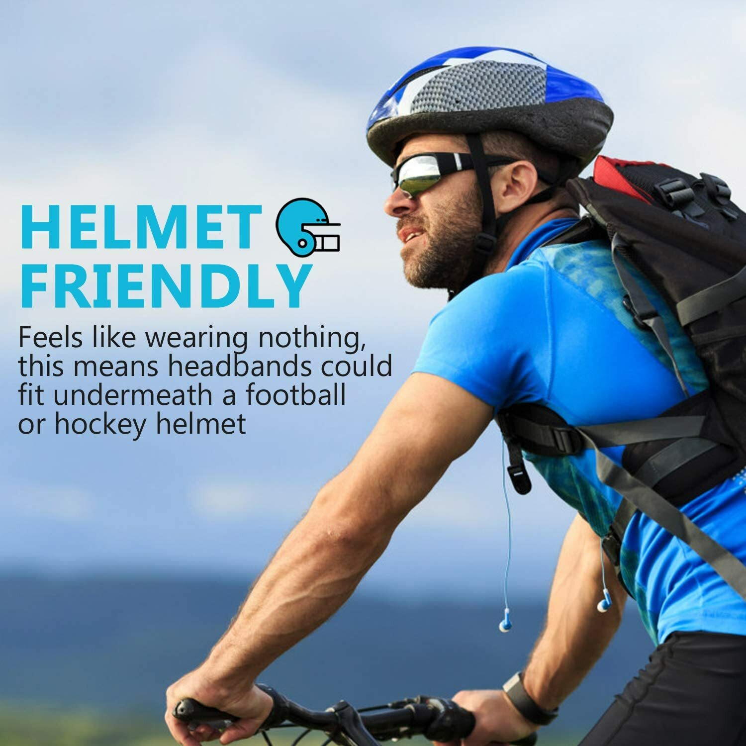 Fitness Sweatband Sport Headband Moisture Wicking Hairband Yoga Cycling Headband