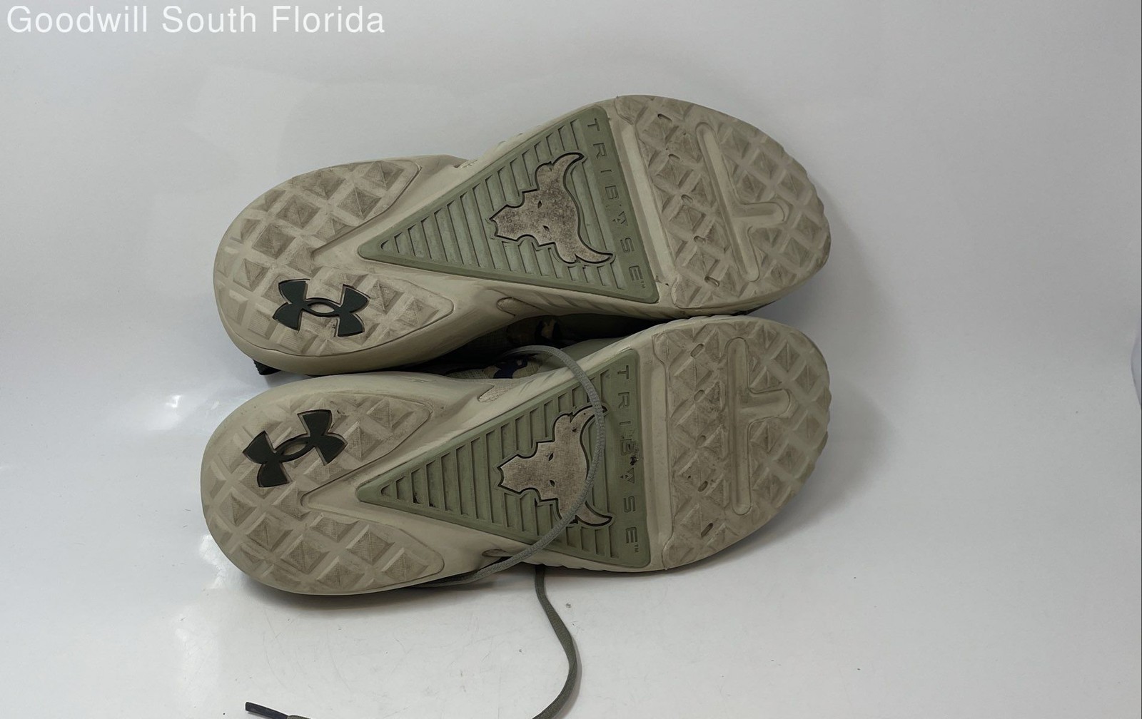 Under Armour Mens Project Rock 5 3025556-301 Olive Green Sneakers Shoes Size 14