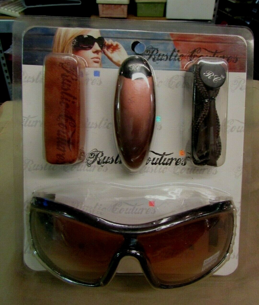Ladies Sun Shades Sunglasses 100% UV400 Protection Lens Rustic Couture’s GiftSet