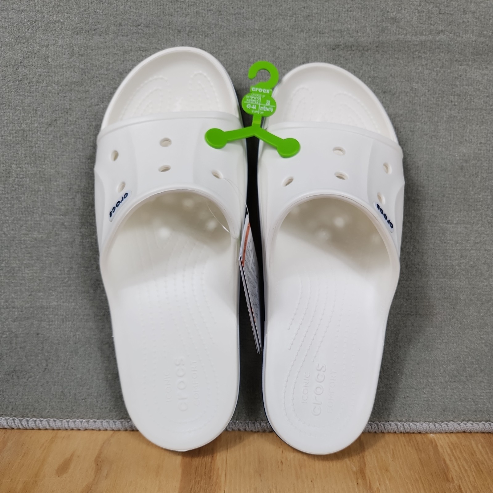 CROCS Bayaband Slide Sandals White Unisex M 10 W 12New!