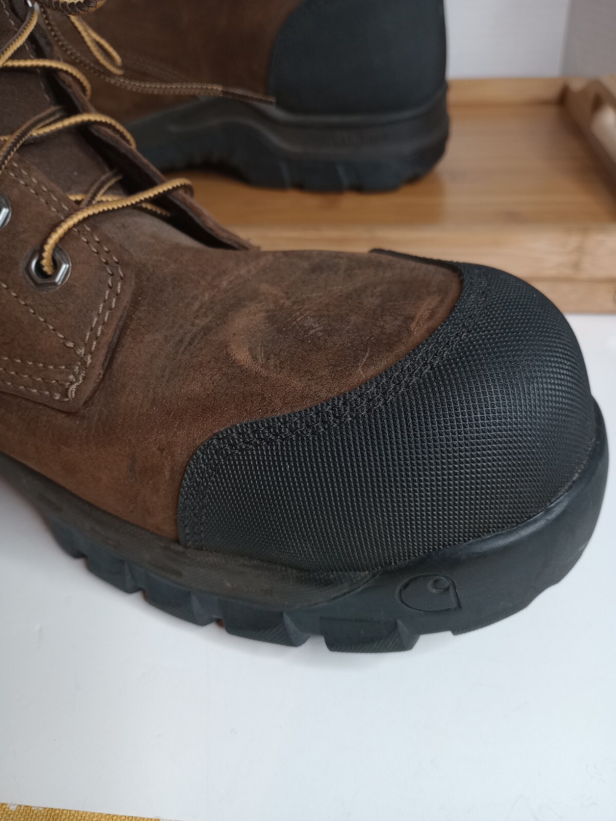 Carhartt Men’s US 13M 6″ Rugged Flex WP Comp Toe Work Boot Dk Brown CMF6380