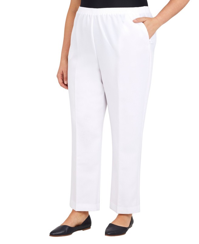 Alfred Dunner Women’s Plus Size Classic Straight-Leg Pants
