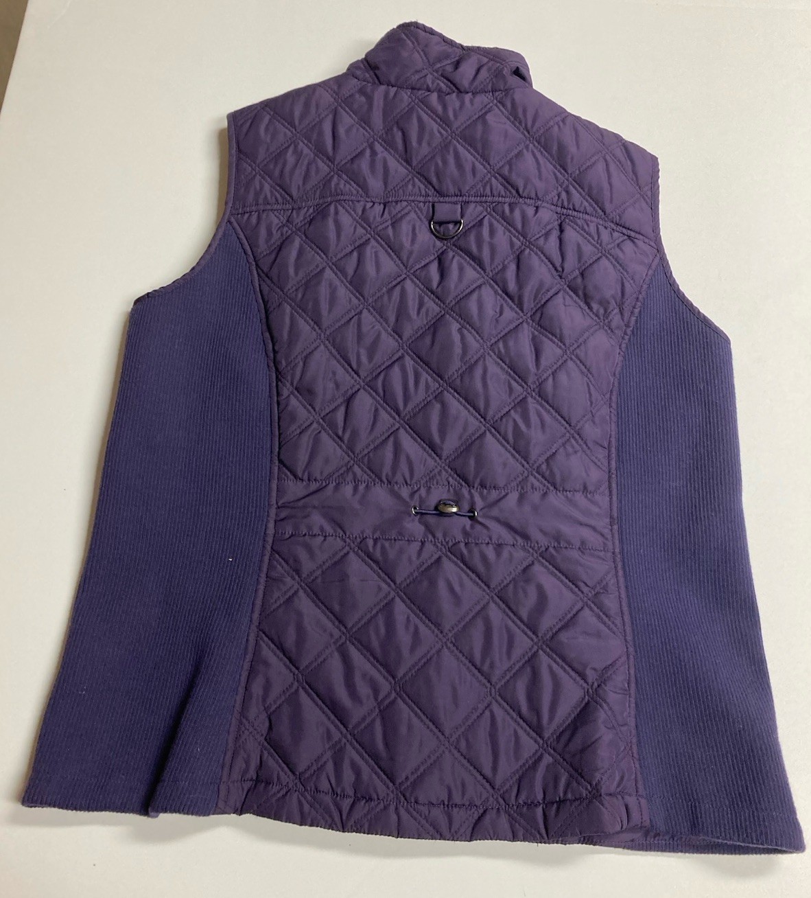 Weatherproof Women’s Purple Quilted Zip Front Vest XL/XG Lined Pockets