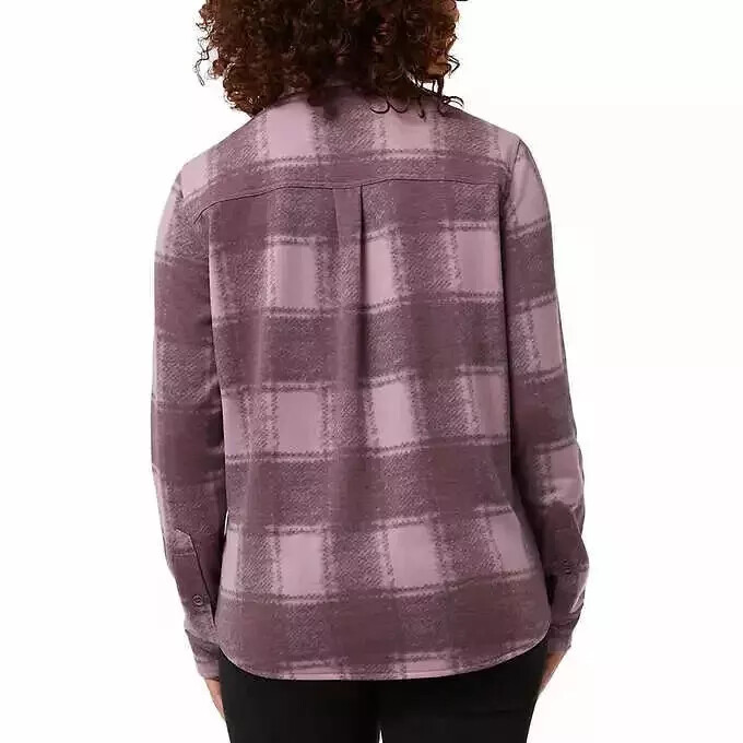 32 Degrees Ladies’ Cozy Knit Button-Up Shirt VARIATION