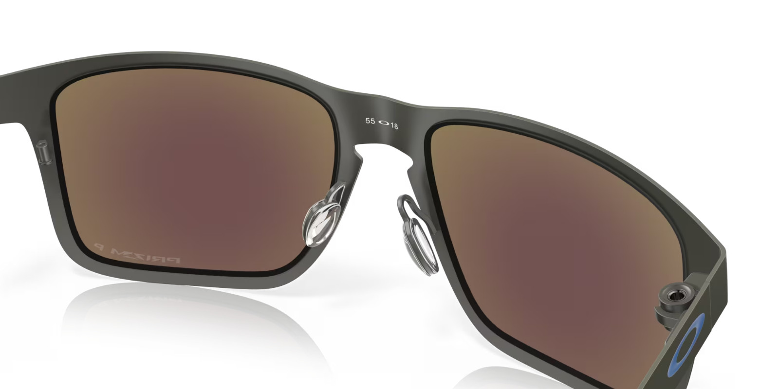 Oakley Sunglasses Holbrook Metal OO4123-0755 Gunmetal / PRIZM Sapphire POLARIZED
