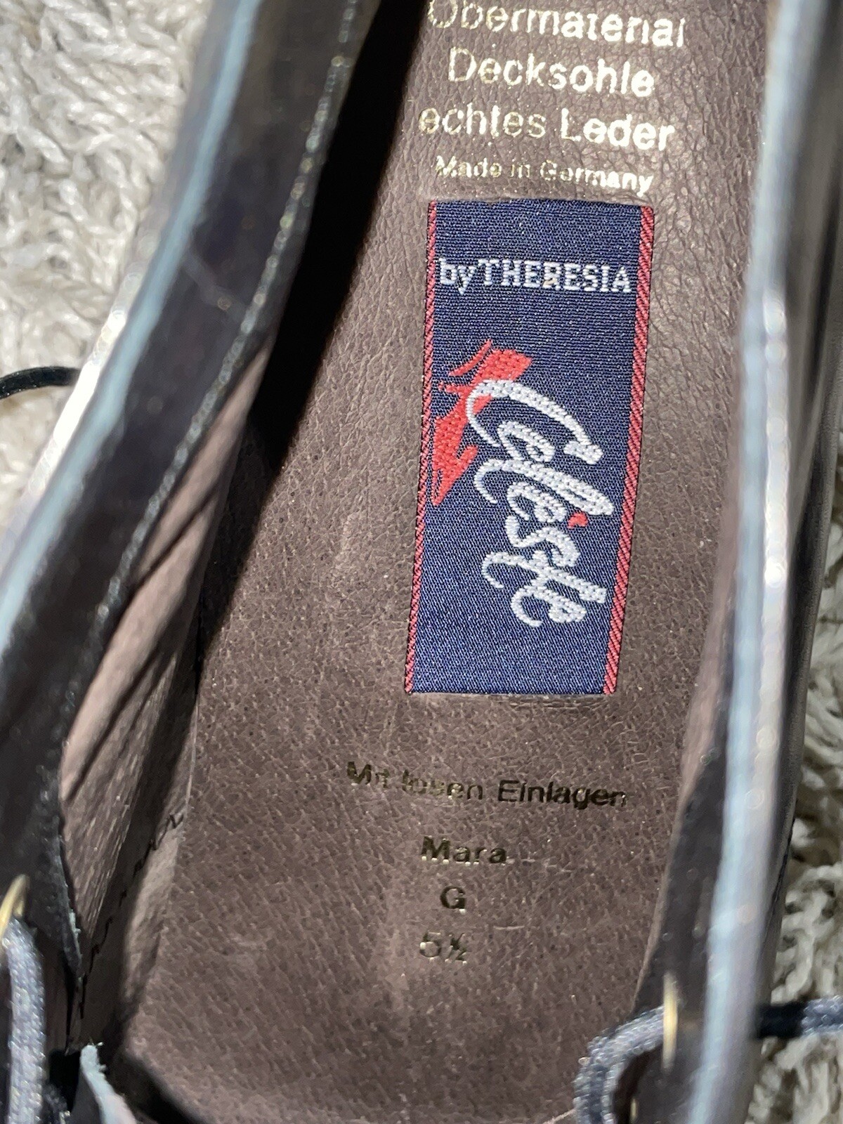 Vintage Leather Celeste by Theresia Morgan Bronze Shoes New in Box Size 7.5