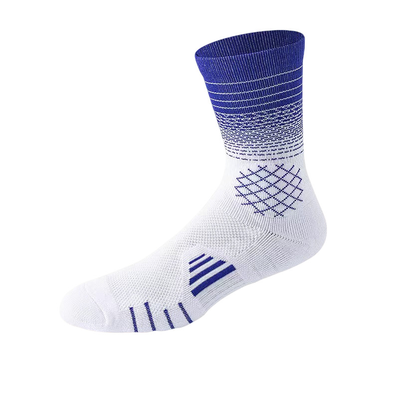 5 Packs Men’s Sport socks Crew Athletic Socks Running Calf Socks Gradient Color