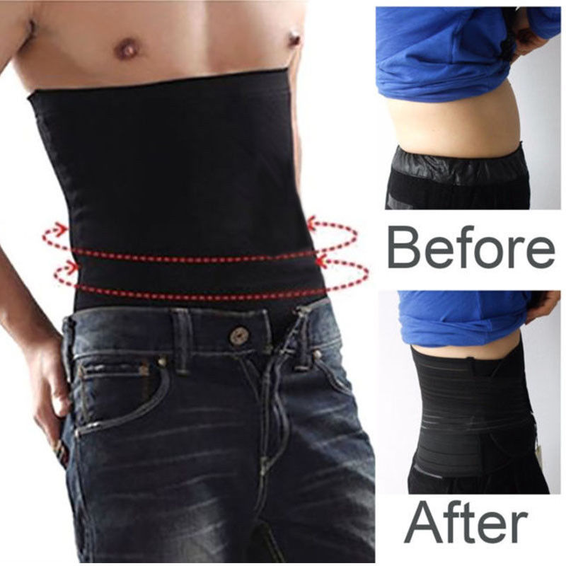 Men Abdomen Control Belt Band Tummy Control Compression Slimming Body Shaper
