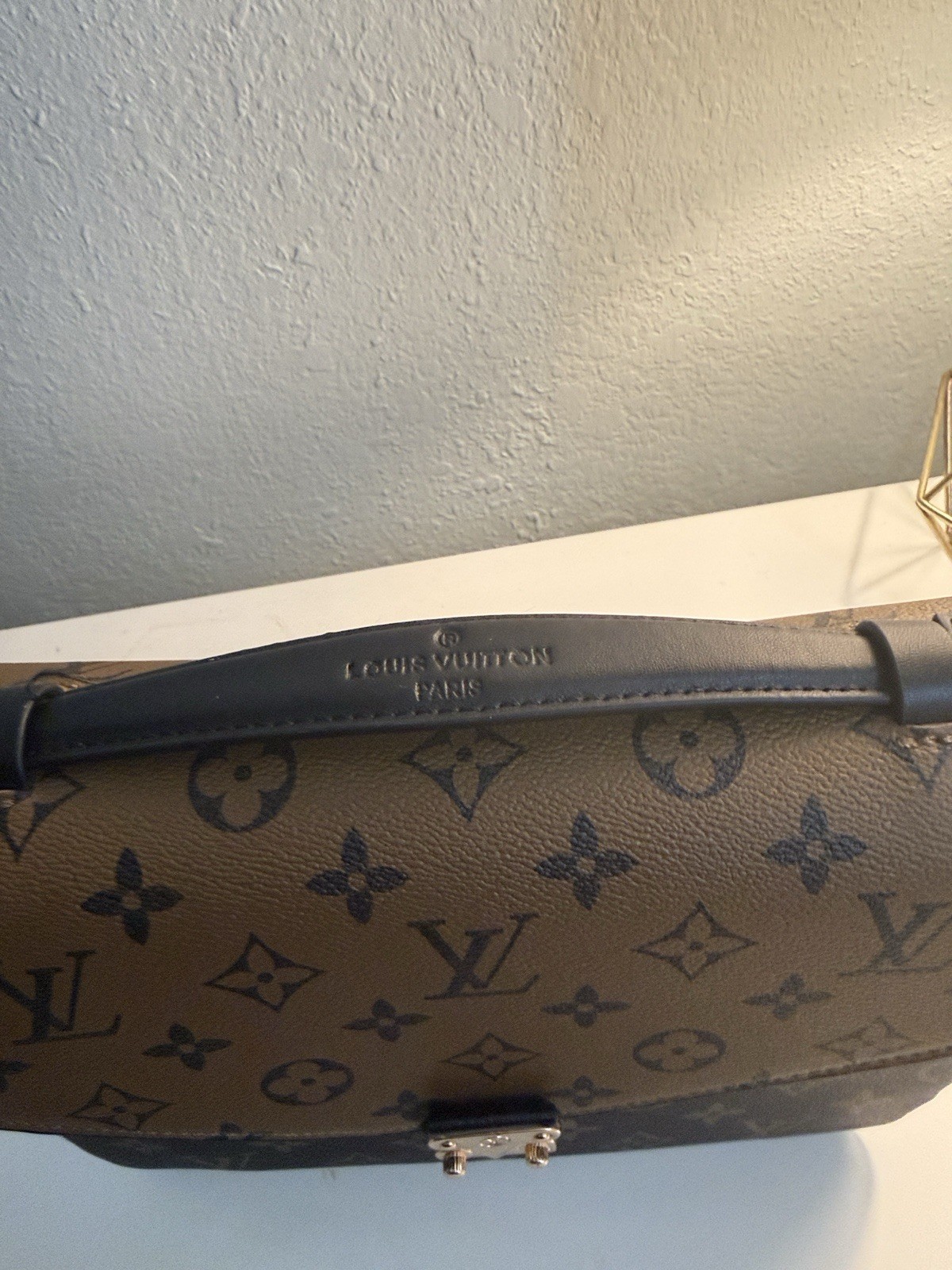Louis Vuitton Monogram Pochette Metis Brown Top Handle Crossbody Adjustable