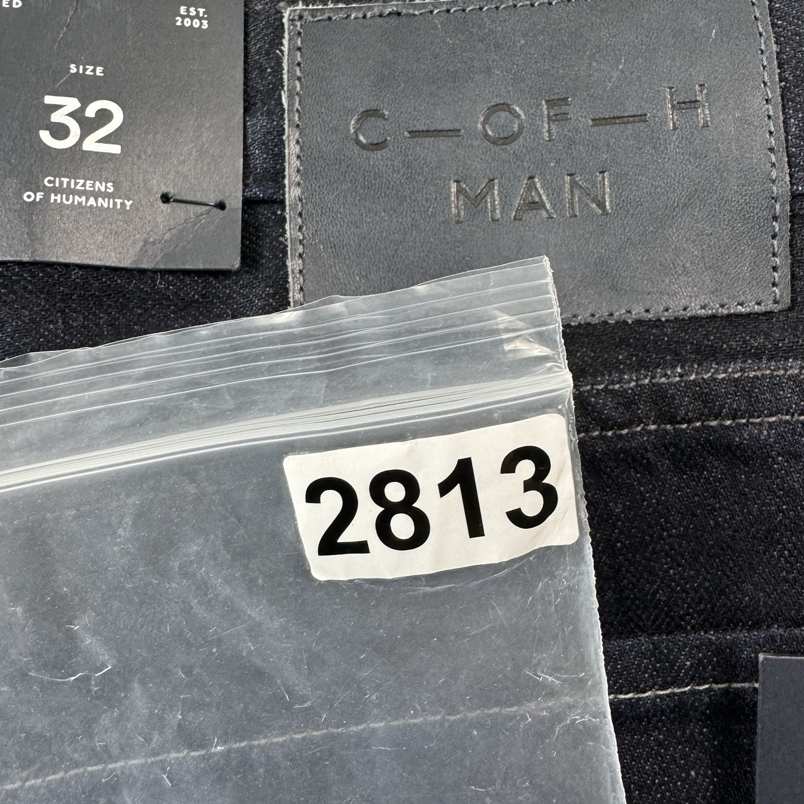 Citizens Of Humanity Evans Relaxed Deep Blue Stretch Denim Men’s Jeans 32 NWT