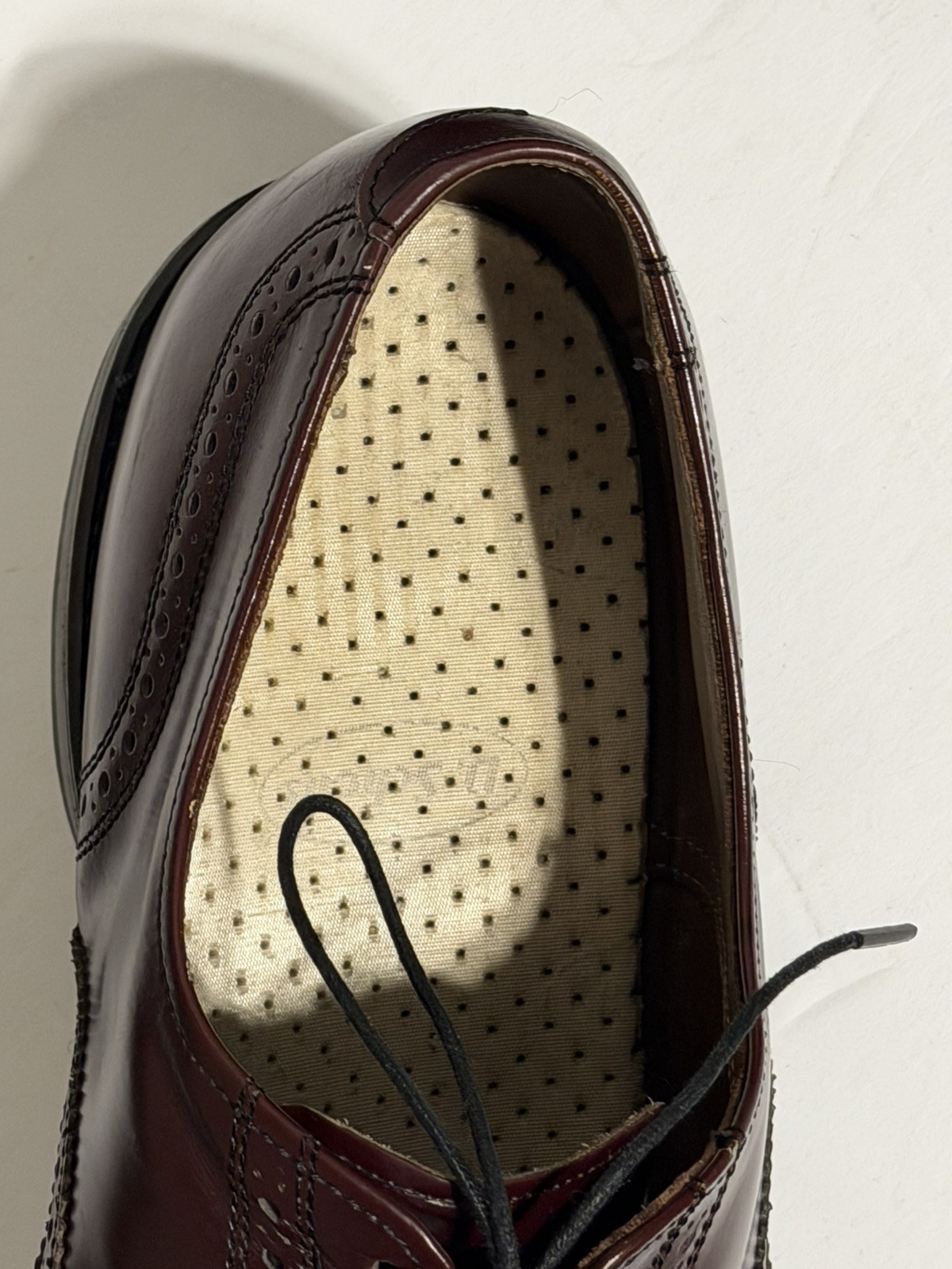 Allen Edmonds Lloyd Men’s Burgundy Oxblood Leather Wingtip Oxford Size 12D