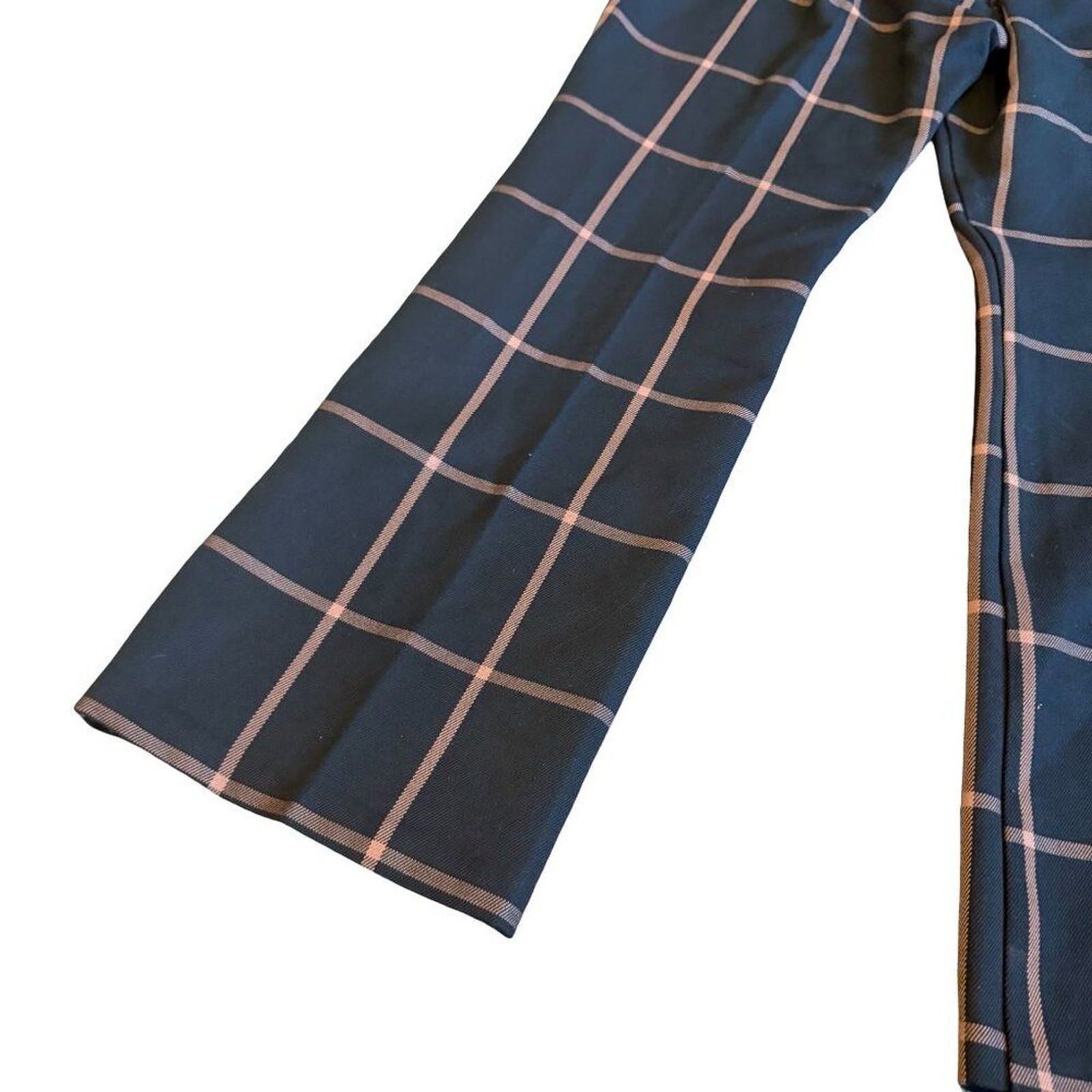 Levi’s Wool Blend Math Club Flare Black Checker Print Pants Slacks Trousers 29