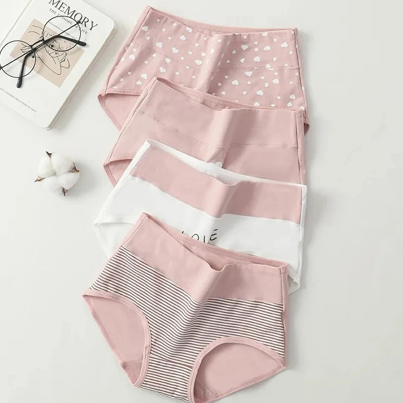 Women 5Pcs Fluxe Incontinence Underwear Leak-Proof Panties Cotton Brief Washable