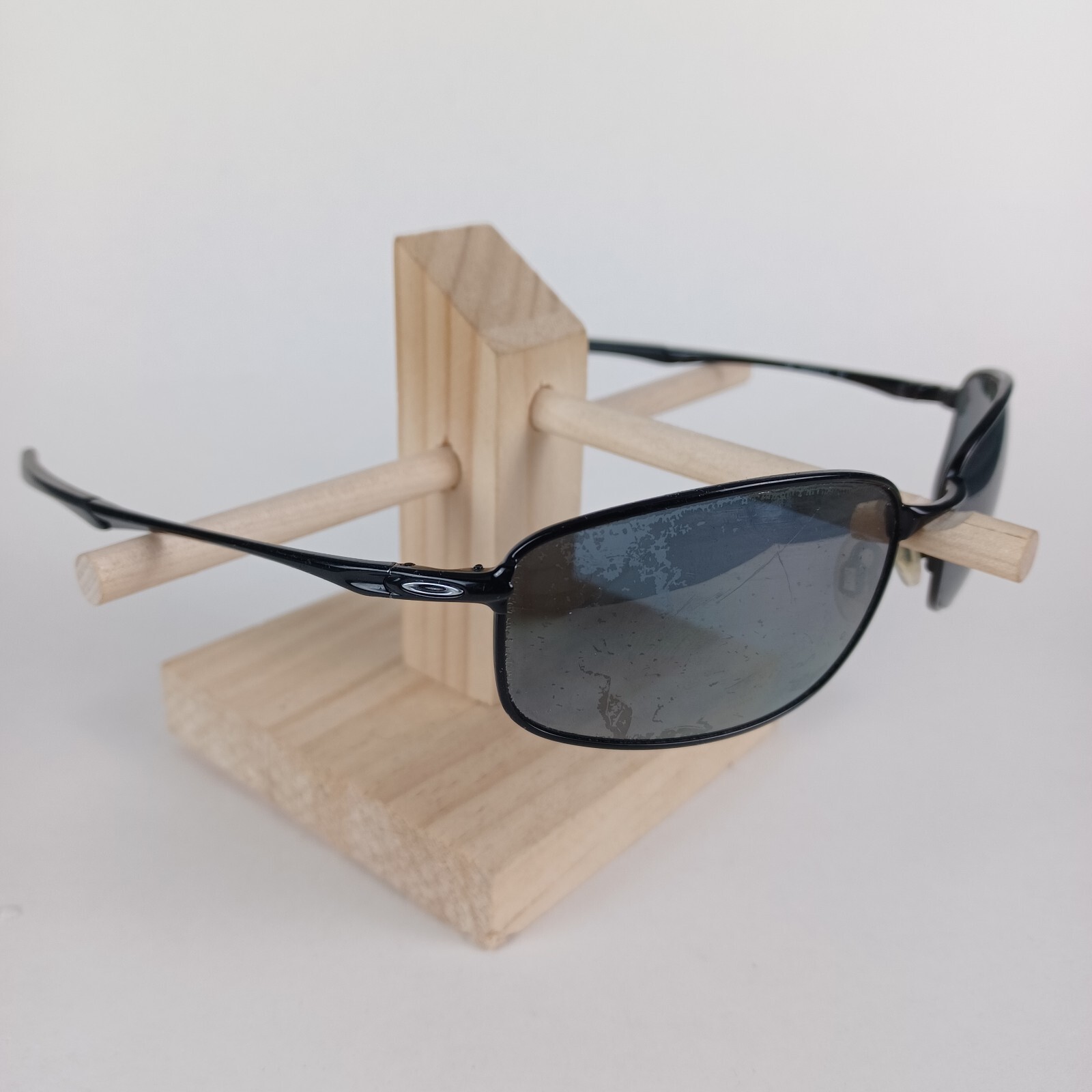 Oakley Taper Sunglasses Frame OO4074-04 Shiny Black Wrap Metal 61 17 121mm
