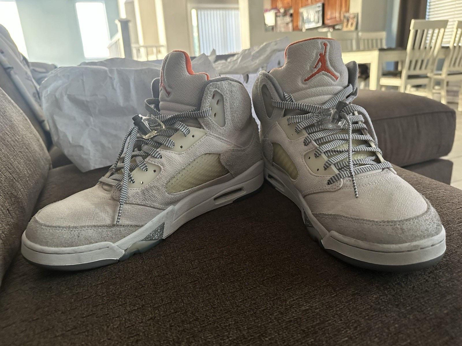 Jordan Air Jordan 5 Retro SE Craft Light Orewood Brown Gray/Orange FD9222-180