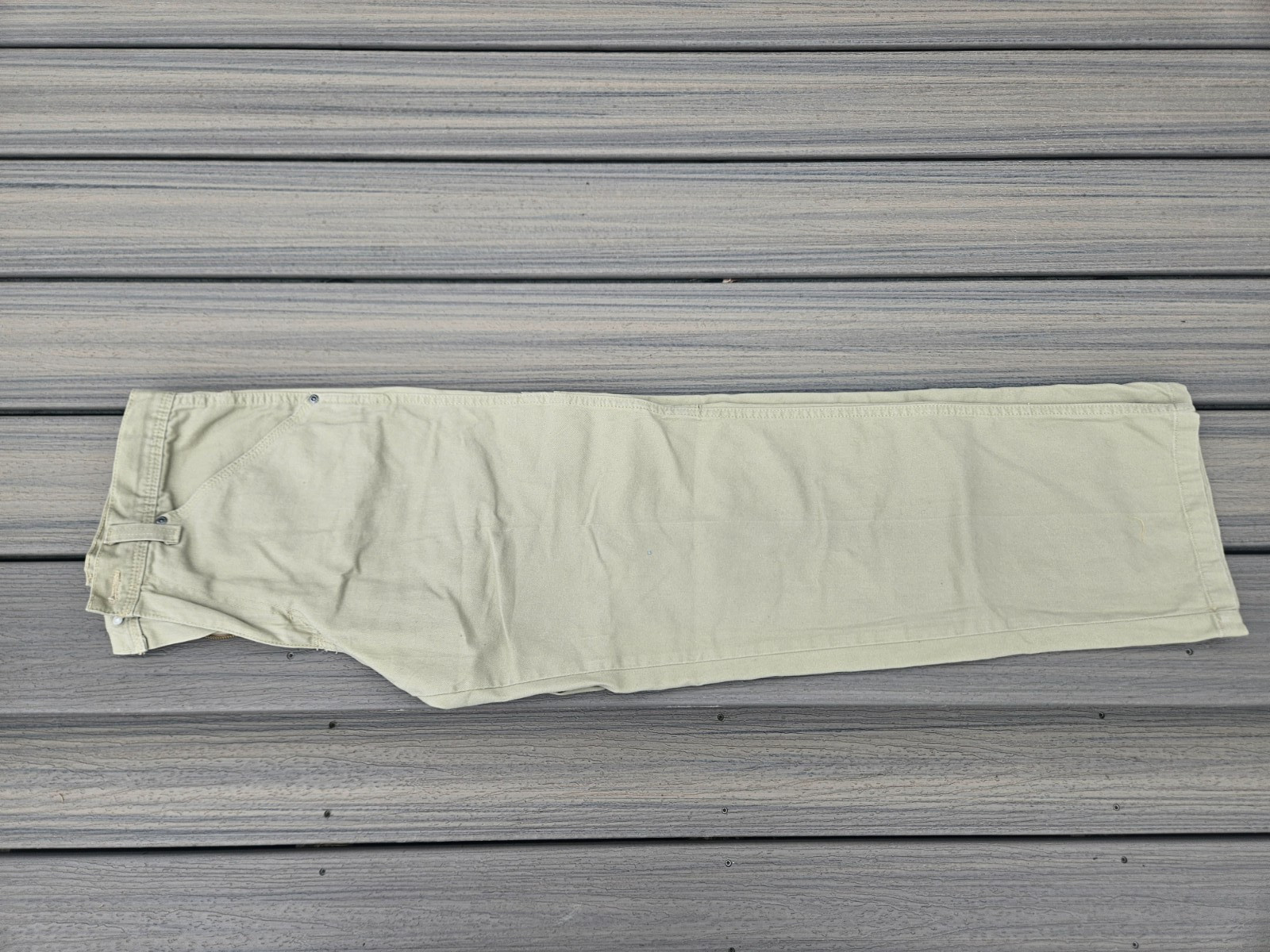 WRANGLER LIGHT KHAKI PANTS CARPENTER JEANS 94HYWCA 29×30 100% COTTON