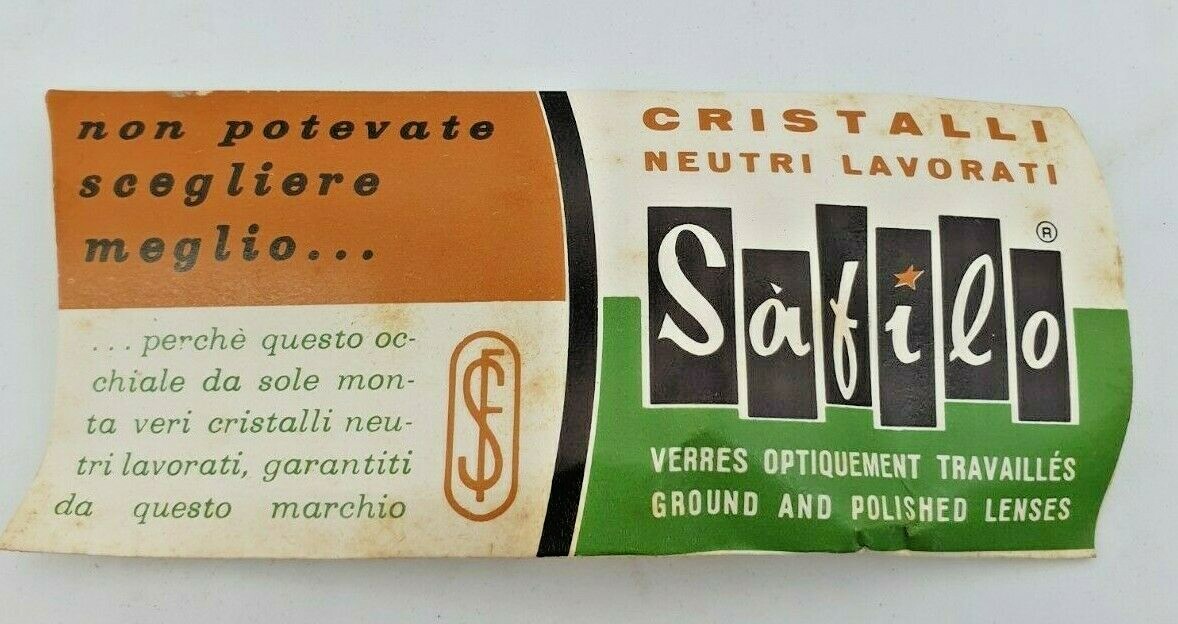 Safilo Sunglasses – GOLDMAN B – Made In Italy – Vintage – Collectible – NOS