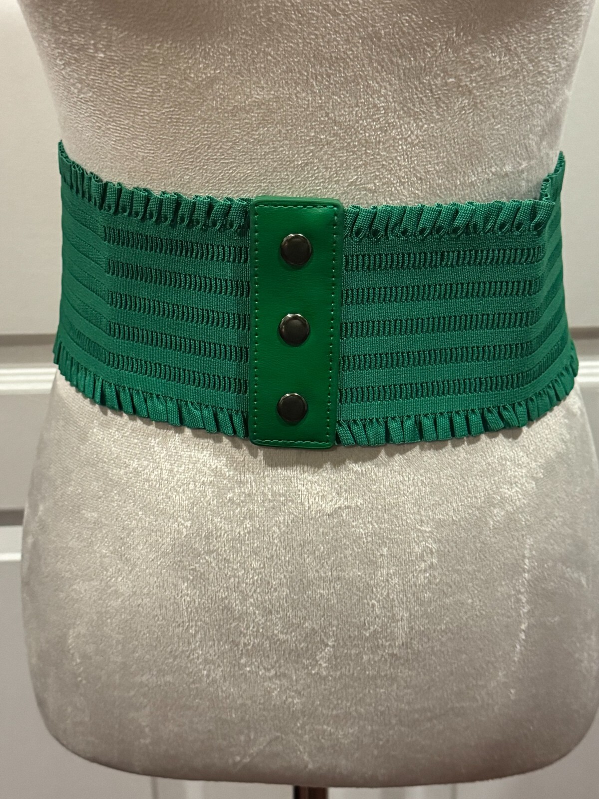 Women Wide Stretch Green Belt Sz 4x30inches (Large)