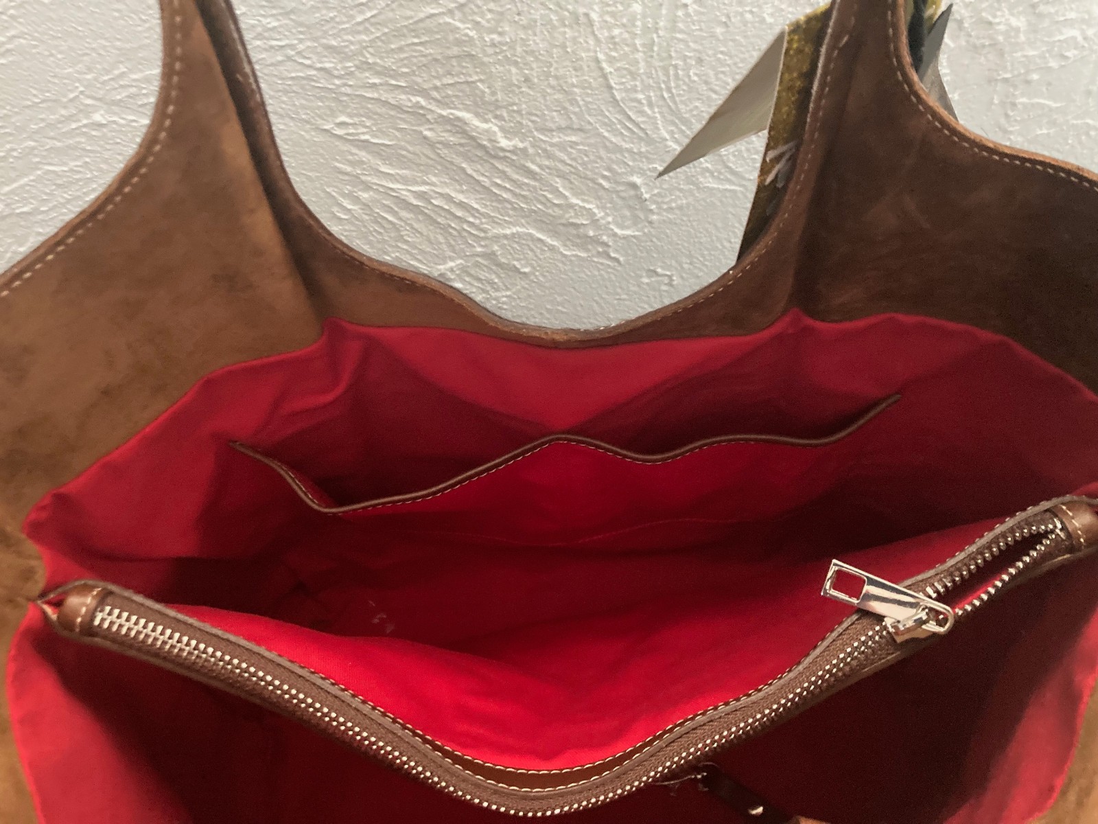 CAVALCANTI ITALIAN DESIGNER CALF HAIR BROWN COWHIDE LEATHER HOBO BAG