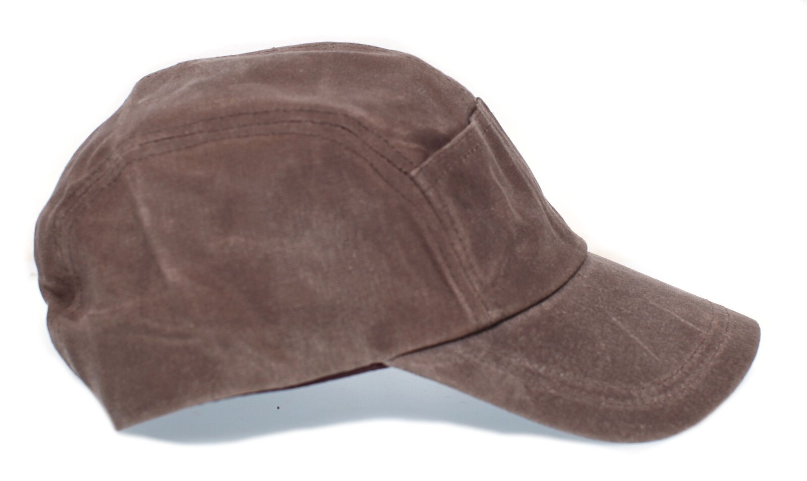 Quint Fishing Hat Movie Cap Brown Canvas 5 Panel Wax Waterproof