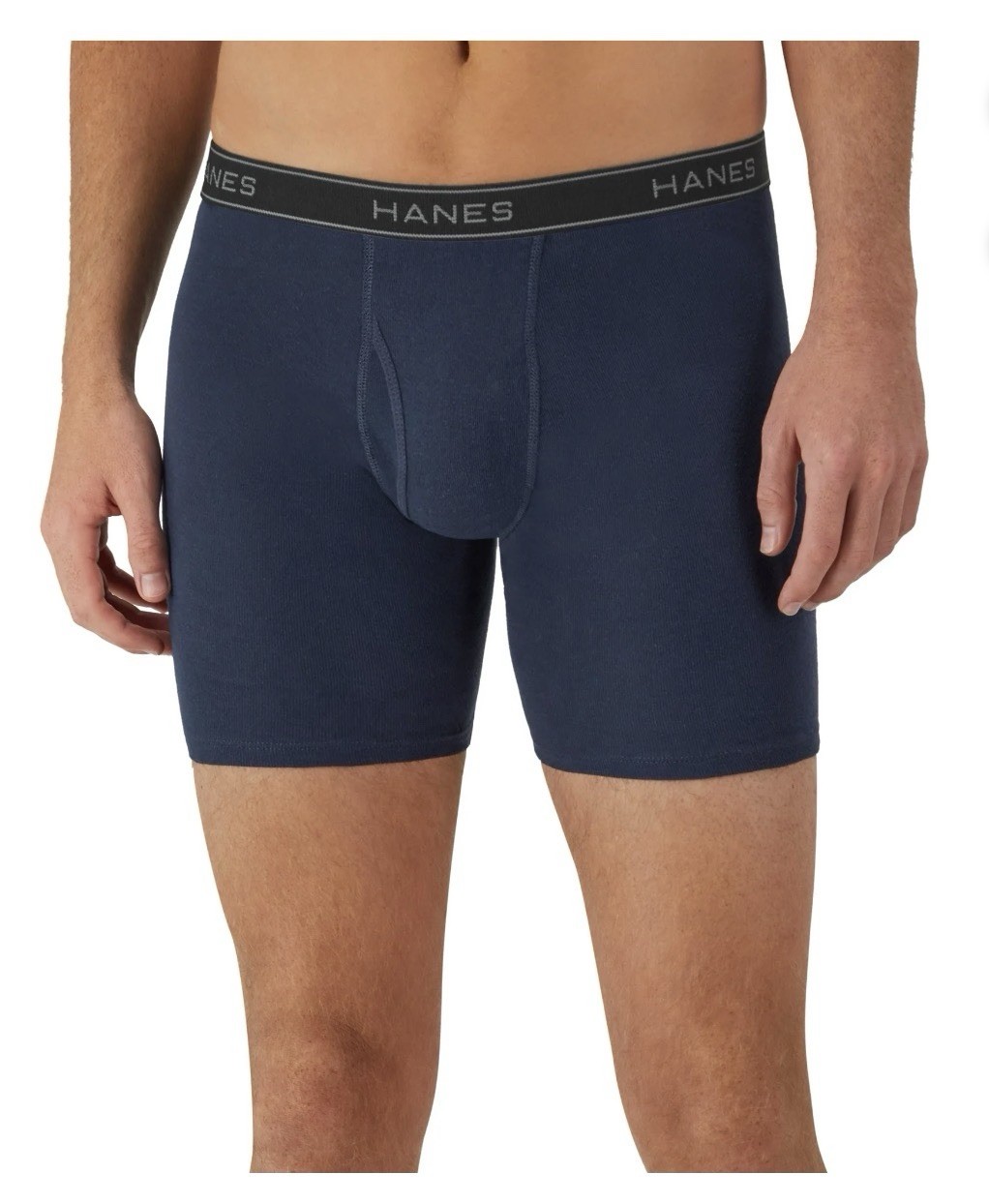 10-Pack HANES Men’s XL Boxer Briefs Tagless Comfort Flex Waistband Solid Colors
