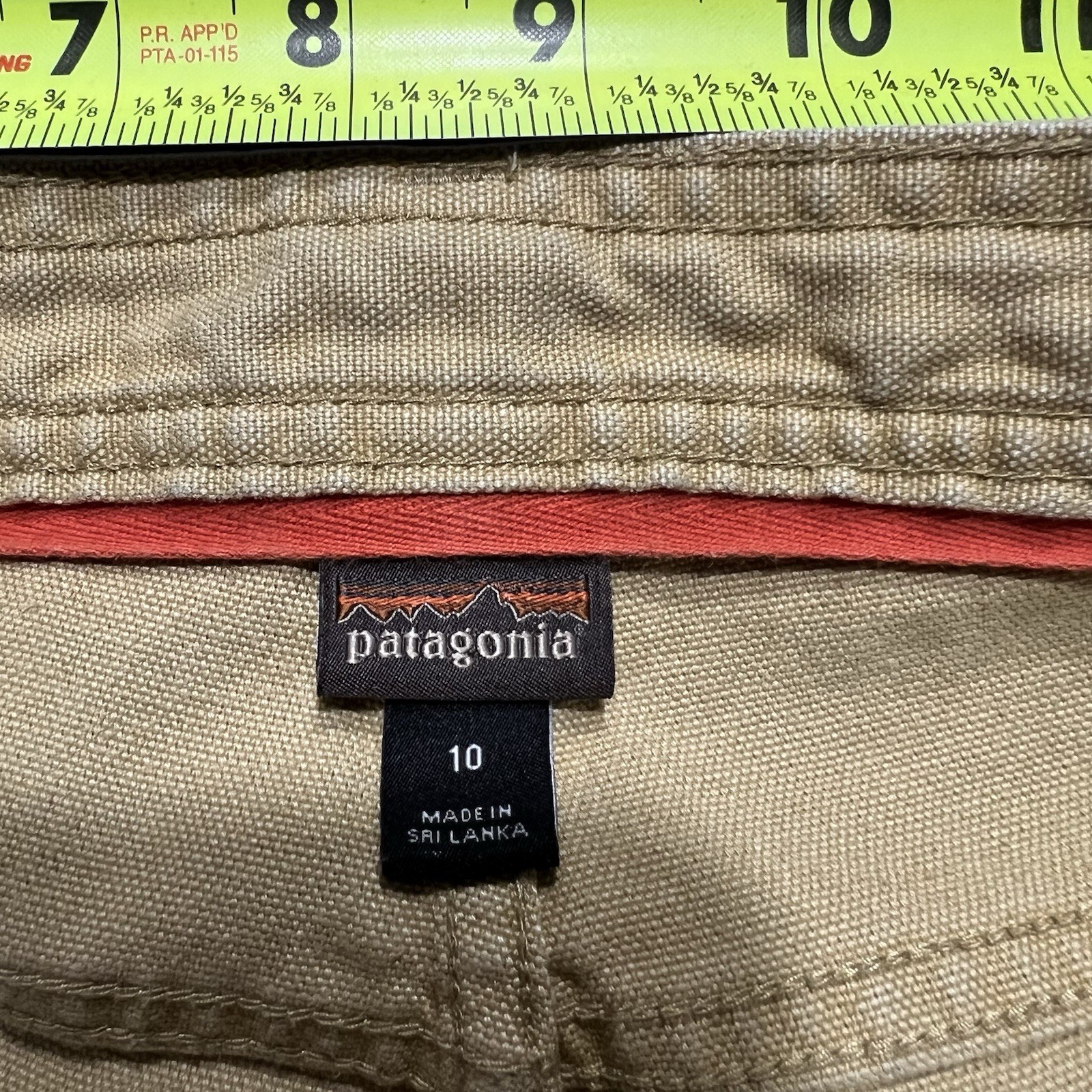 Women’s Patagonia All Seasons Hemp Canvas Double Knee Pants Size 10