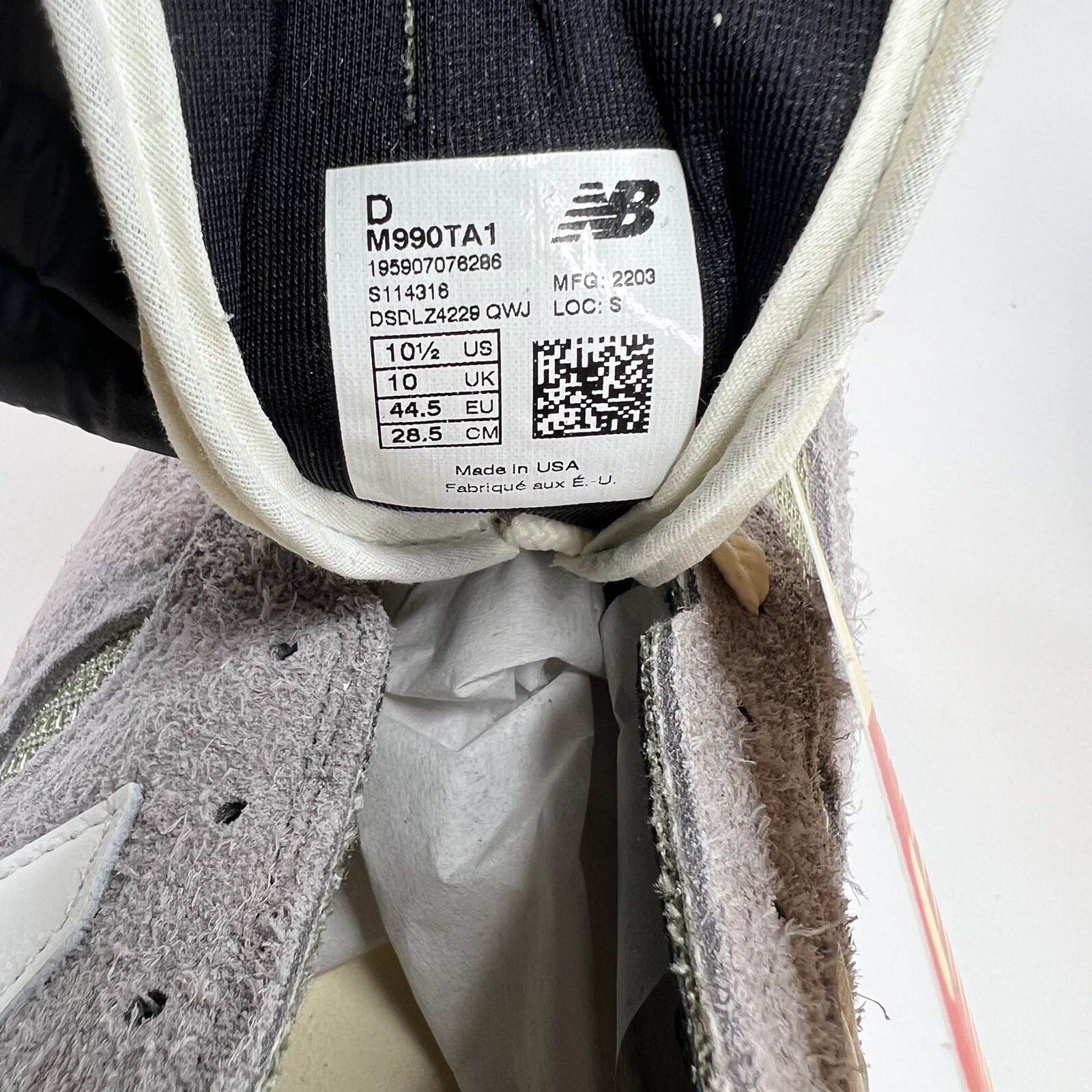 Size 10.5 – New Balance 990v1 x Teddy Santis Marblehead Incense (M990TA1)