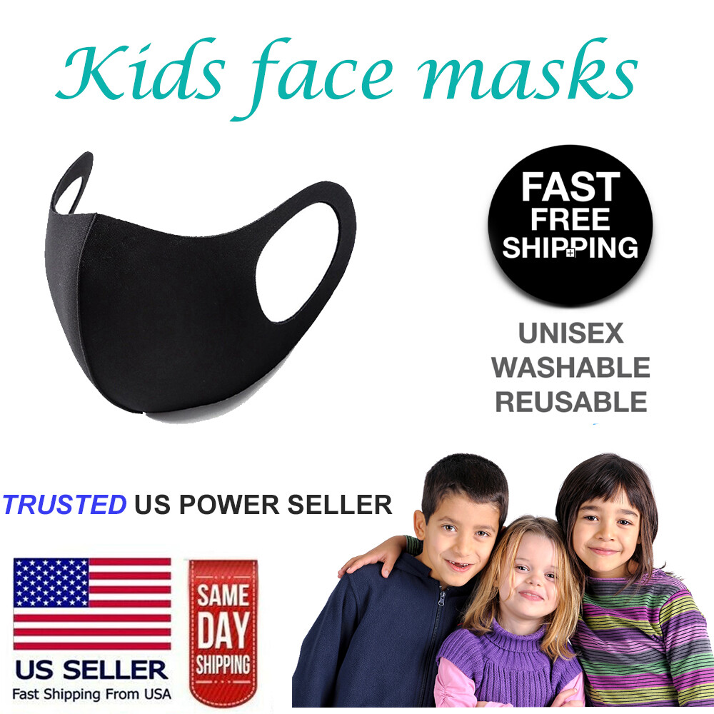 Boys Girls Kids Child Unisex Face Mask Reusable Washable Cover Masks Cloth lot