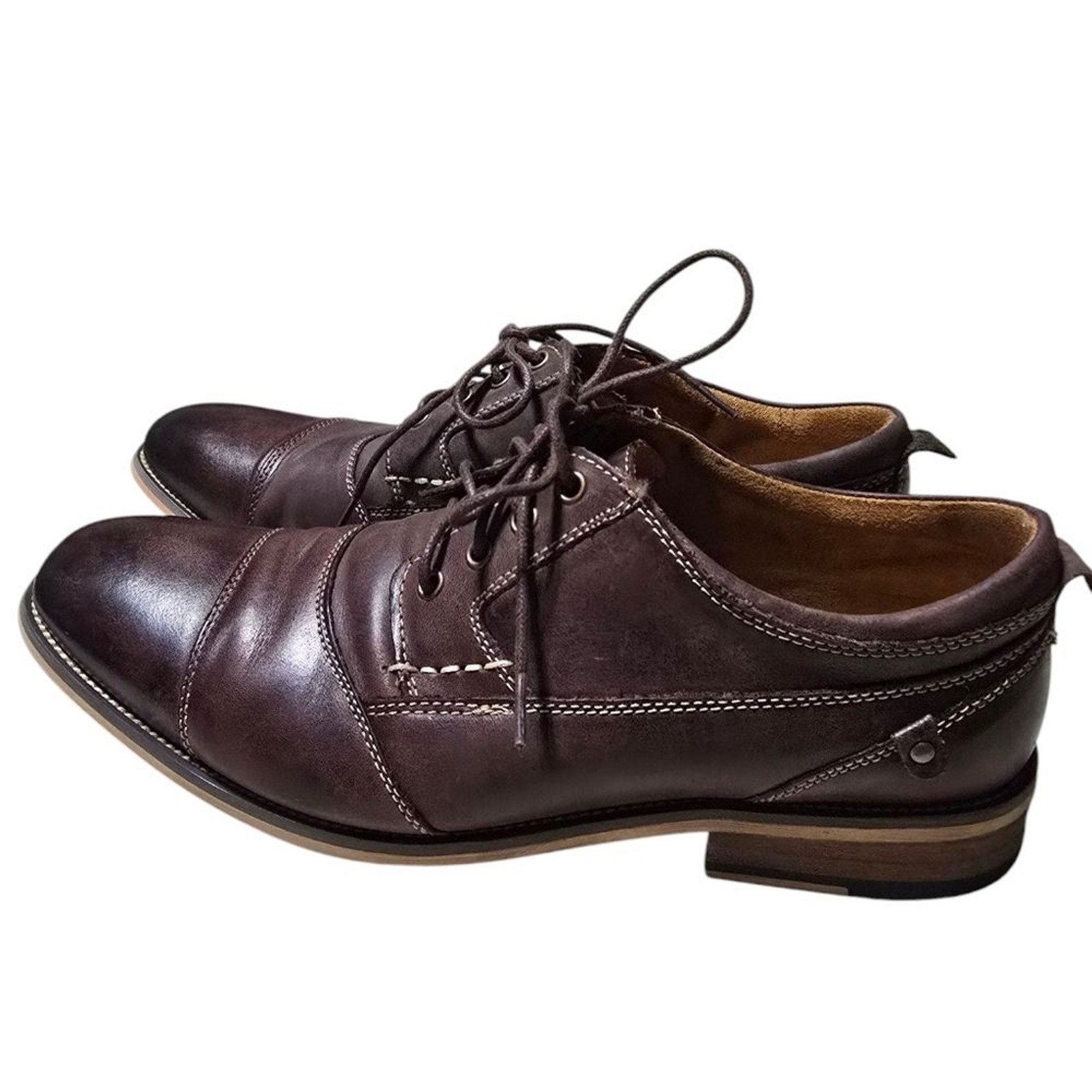 Steve Madden Men’s Brown Leather Dress Shoes