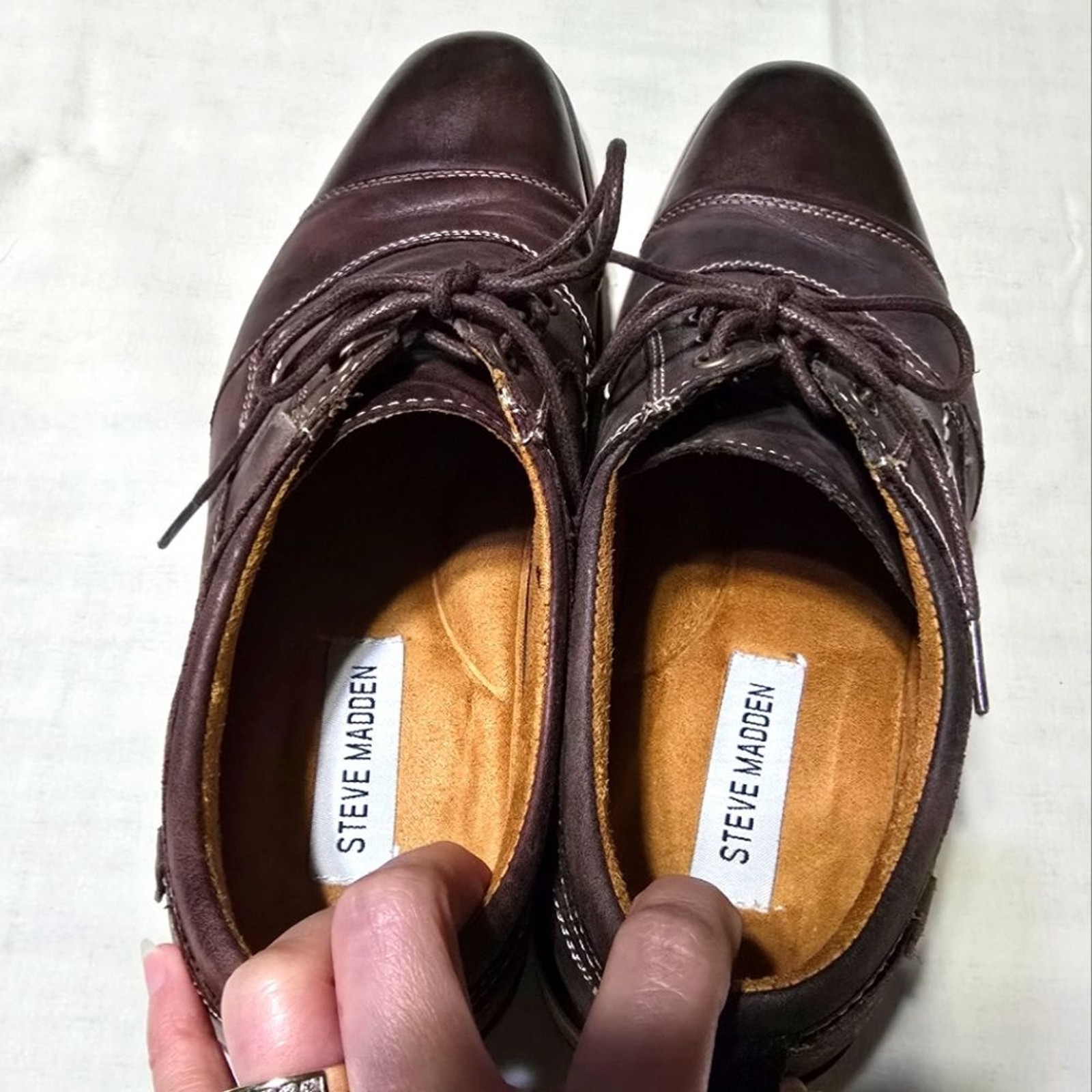 Steve Madden Men’s Brown Leather Dress Shoes