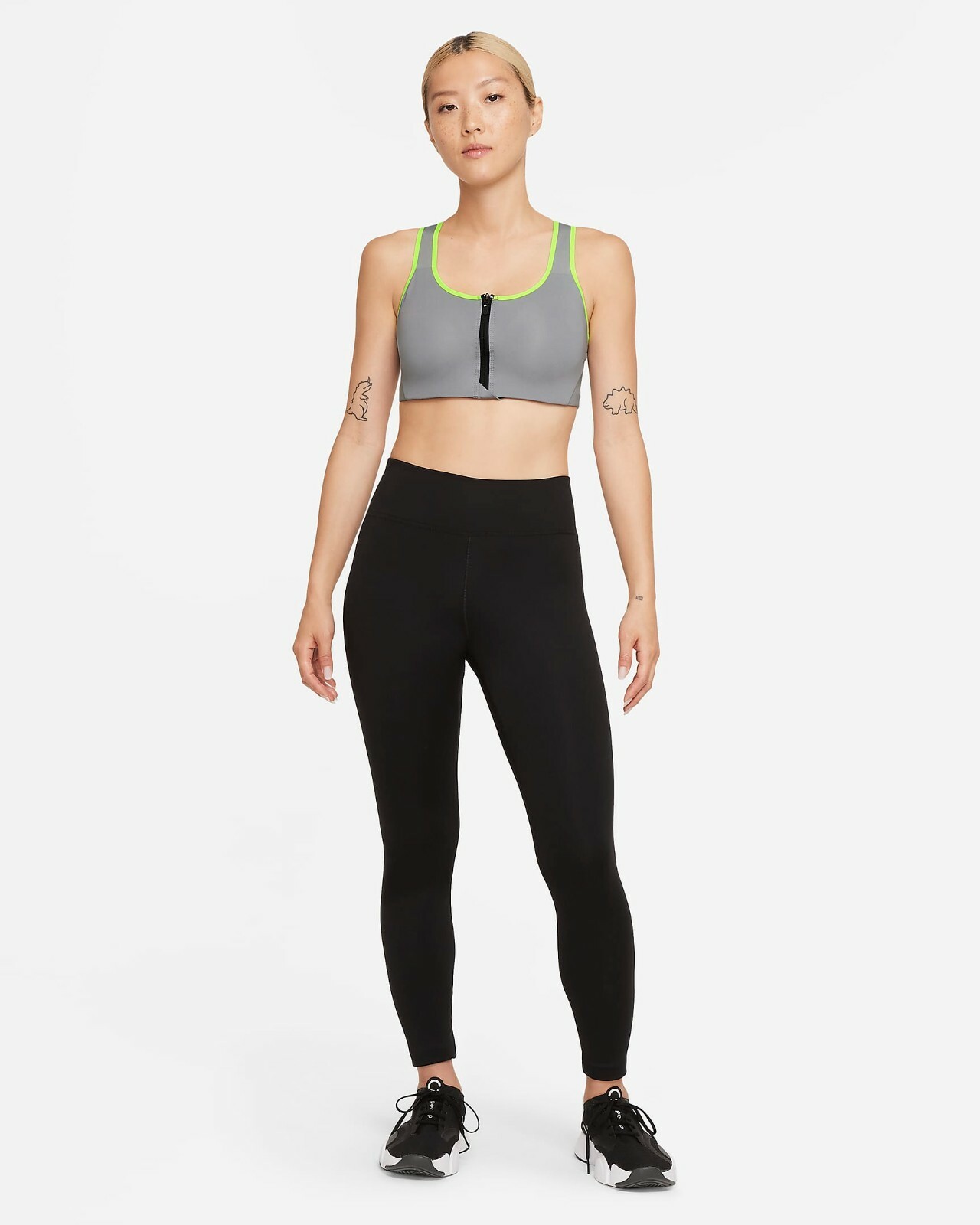 NWT$60 Nike Womens Shape Zip High Support Sports Bra S CN3718-073 NEW WITH TAGS