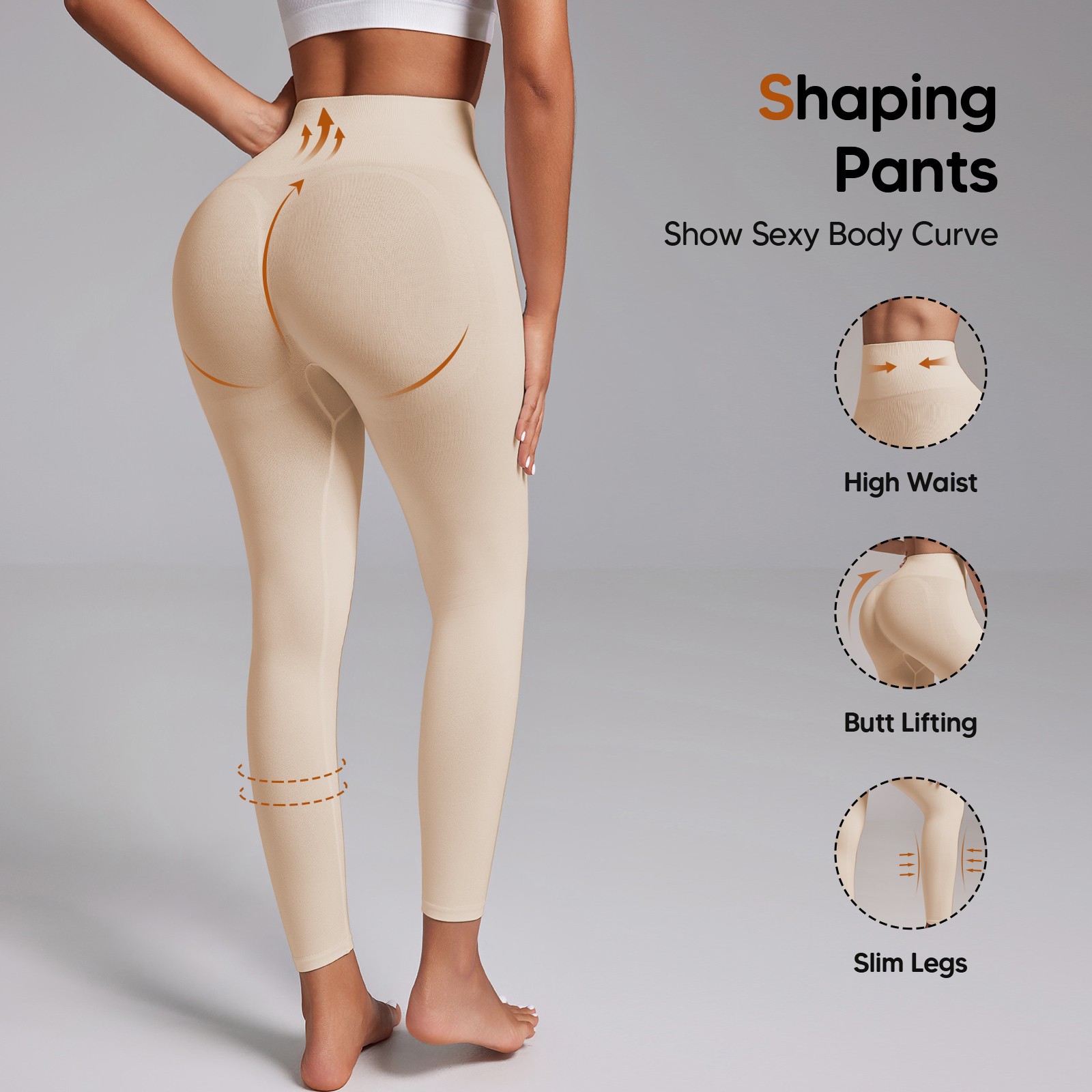 Women Slimming Anti Cellulite Compression Leggings Leg Shaper High Waist Pants