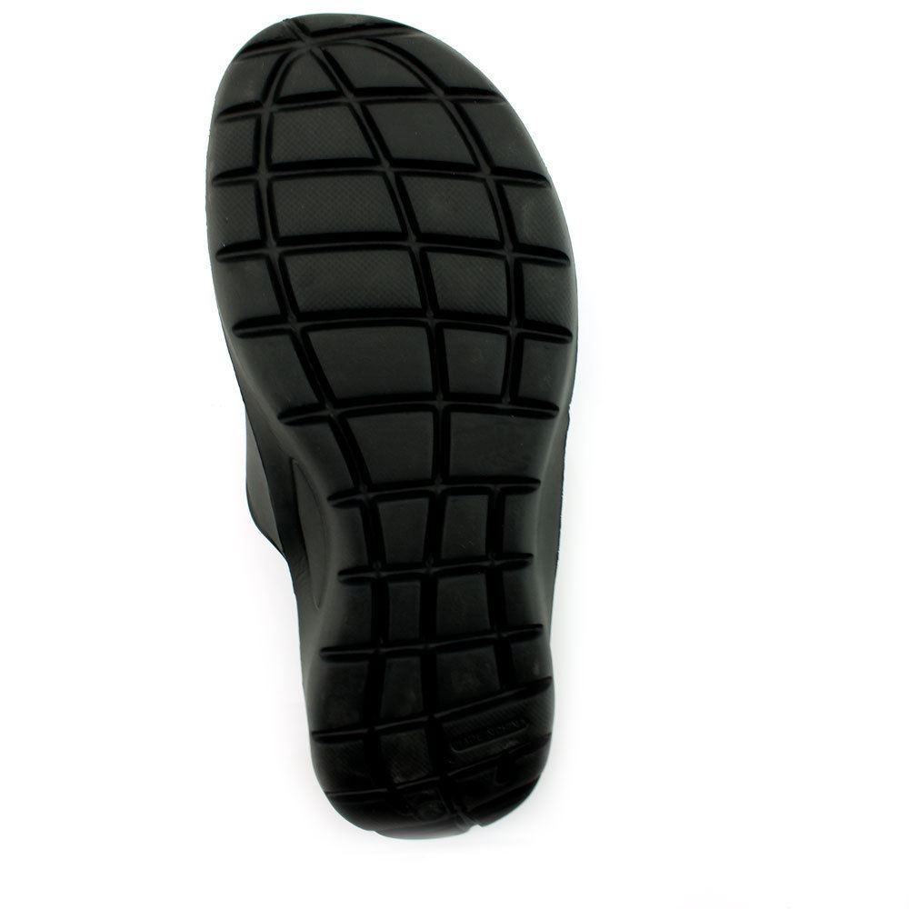 Men’s Kaiback Poolside Slide Shower Shoe – Slip-Resistant Home Sandal – Black