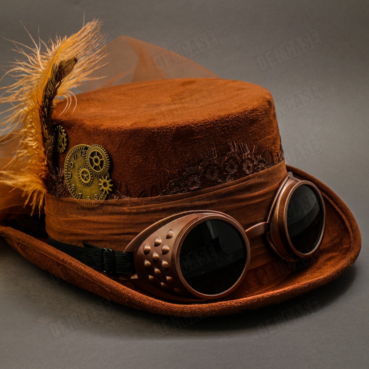 For Men & Women Steampunk Top Hat Victorian Costume Party Prom Top Hat Goggles