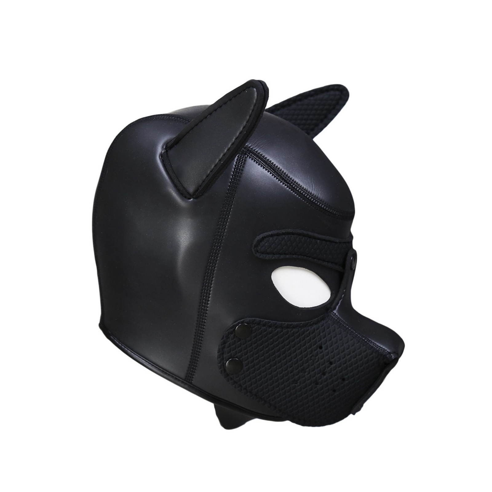 Unisex Neoprene Full Head Muzzle Detachable Puppy Hood Mask Cosplay Costumes