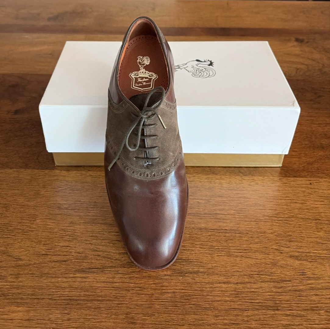 Florsheim by Duckie Brown – Brown/Grey Saddle Shoes Size: Size 10 D *NEW IN BOX*