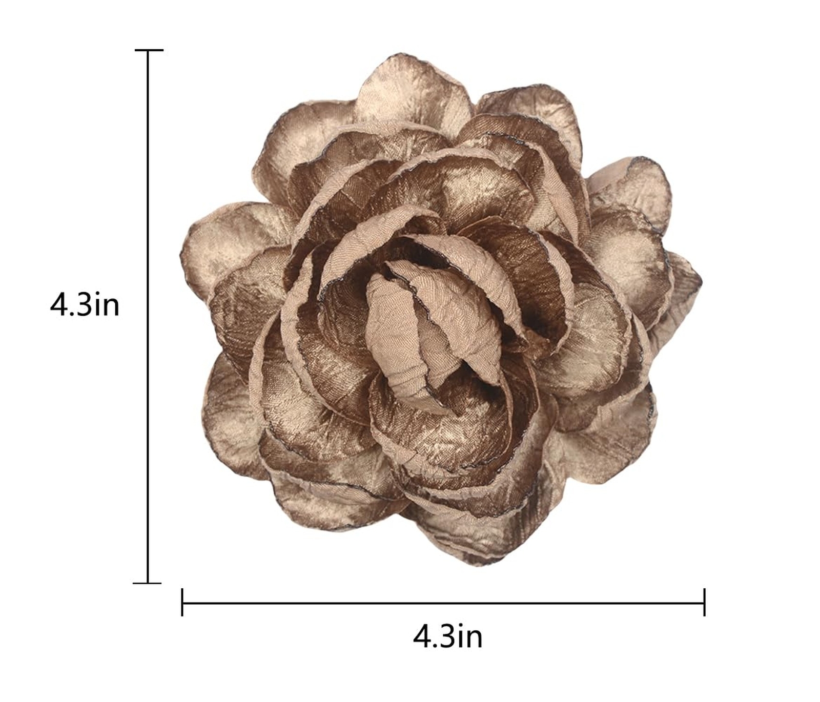 Handmade Satin Fabric Flower Brooches Lapel Pins for Women Vintage Elegant Fl…