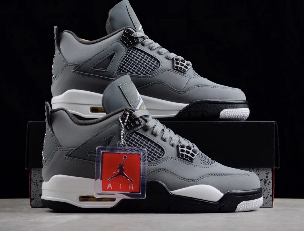 Jordan 4 “Cool Grey” Retro Basketball Shoes Men’s Mid Top US Size 11