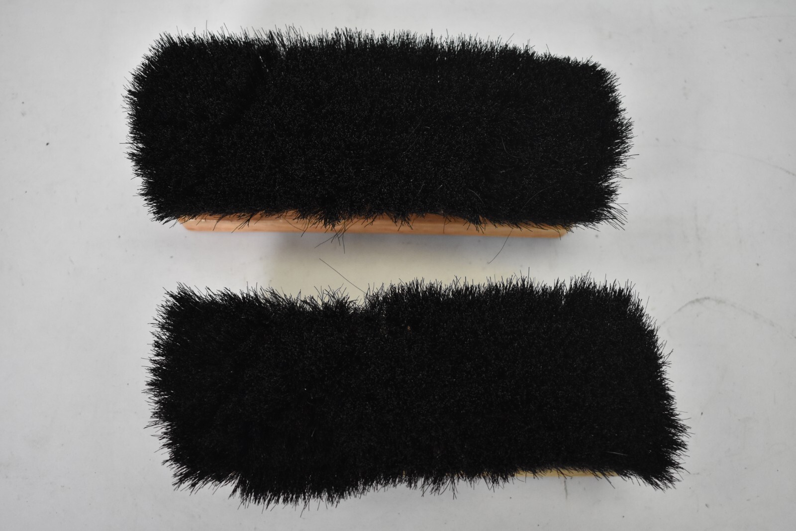 Ralyn Shoe Shine Buffing Brush 100% Horsehair Shoe Brushes 6.75″ Lot of 2