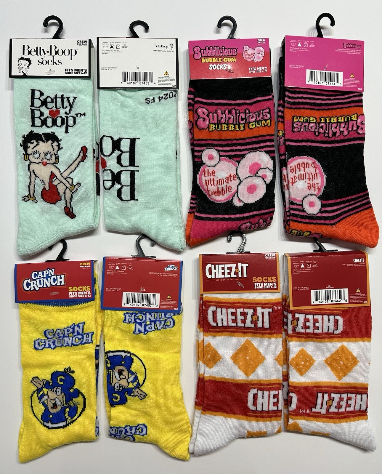New Style Odd Sox Crazy Funny Novelty Crew Socks Adult Women’s Men’s Size 6-12