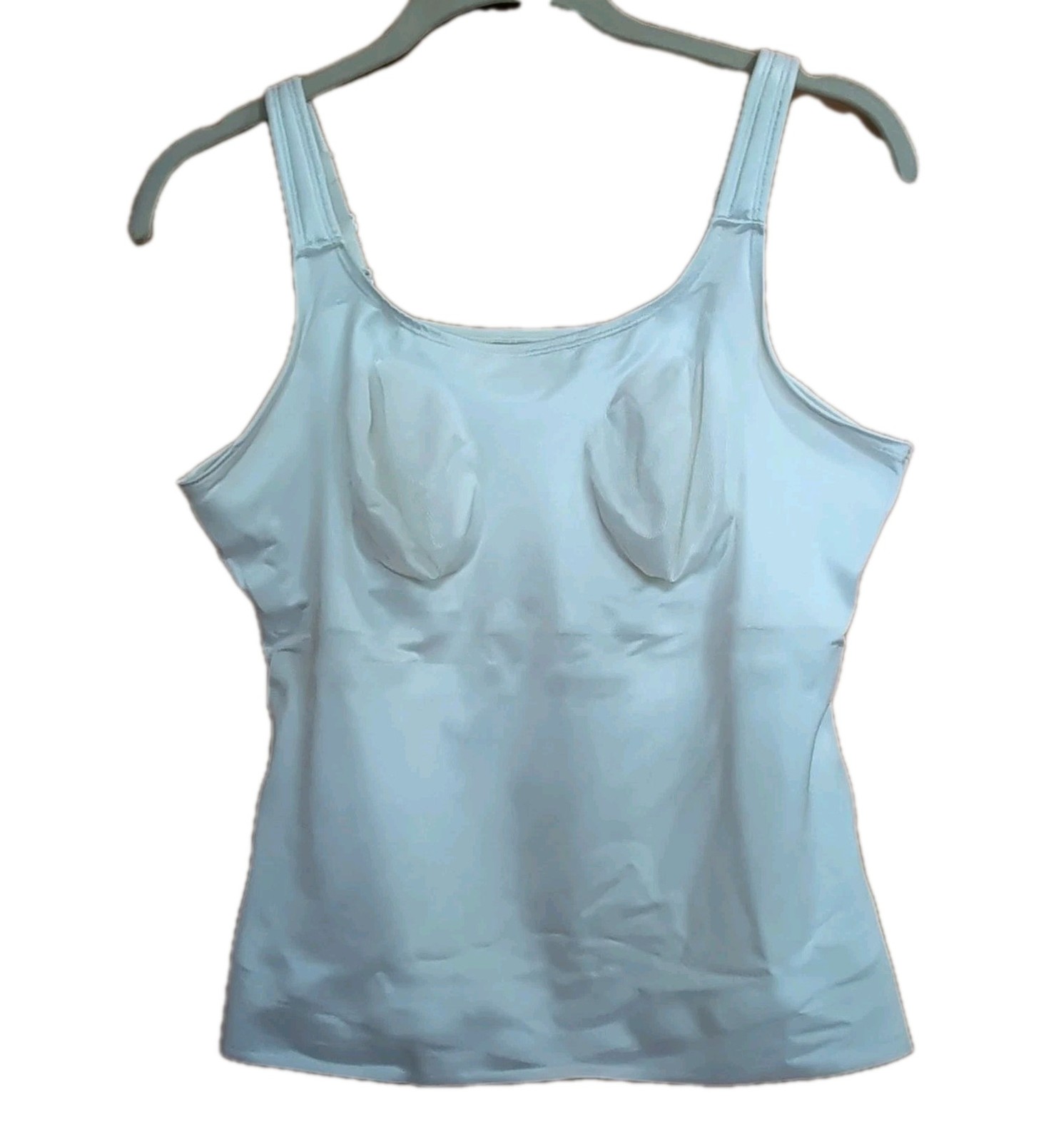 Ruby Ribbon Size 40 White Cami Shapewear Tank Top Adjustable Straps Slimming