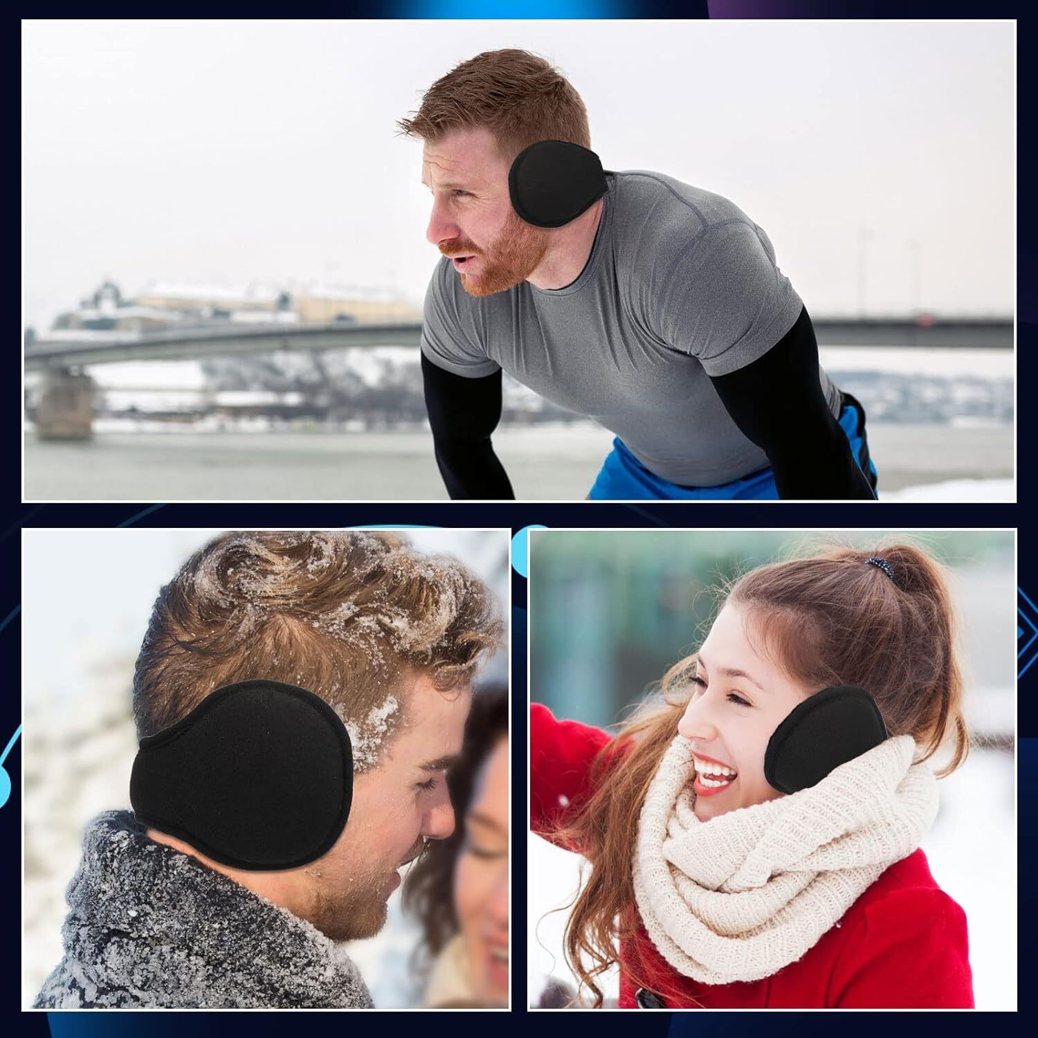 Ear Muffs Fleece Insulation Winter Ear Warmer Men Women Behind the Head Band lot
