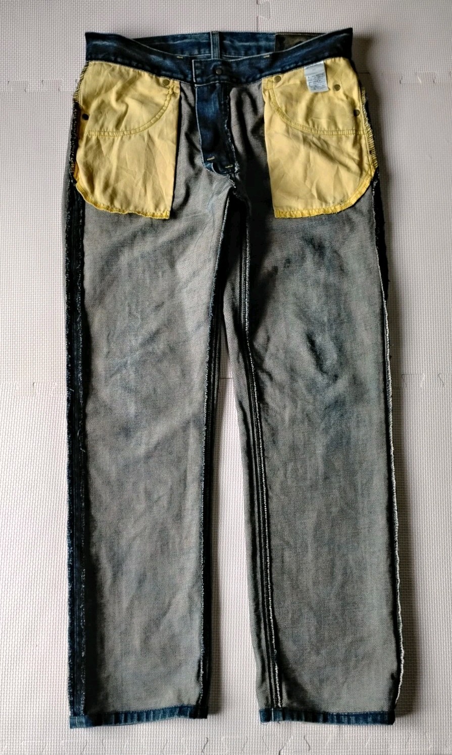 Lee Riders Gold Label LM2205 Bootcut Flare Denim Jeans Distressed Made In Japan