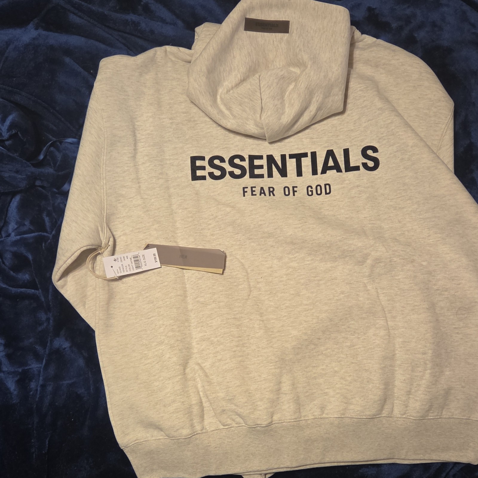 ESSENTIALS Fear of God Essentials Logo Pullover Hoodie Beige XL